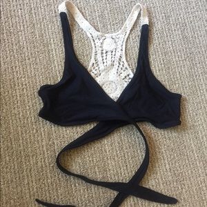 L space Joey wrap bikini top